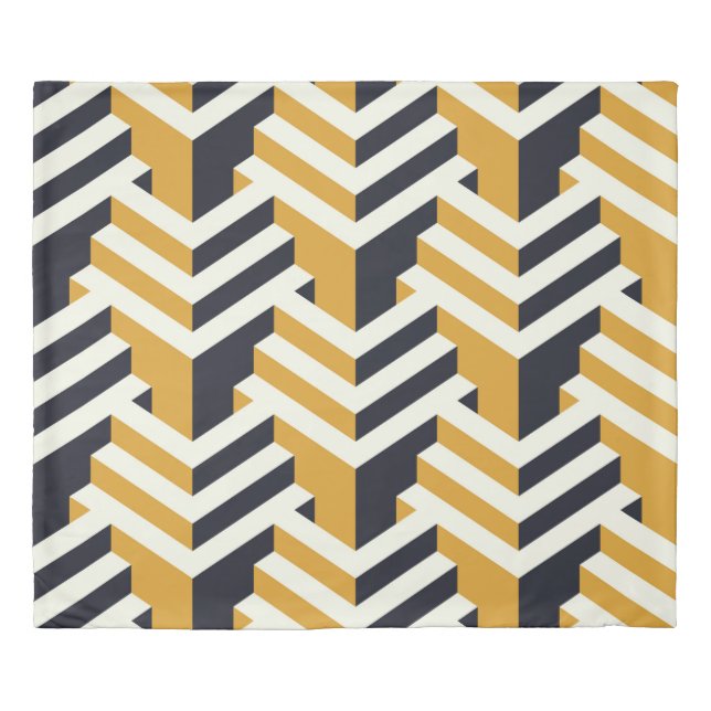 Isometric Seamless Patternart,deco,pattern,seamles Duvet Cover (Front)