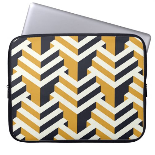 Isometric Seamless Patternartdecopatternseamles Laptop Sleeve