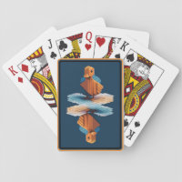 Isometric Wooden Duck Playing Cards