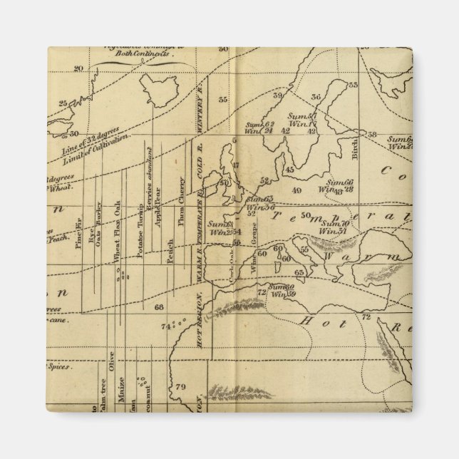 Isothermal chart magnet (Front)