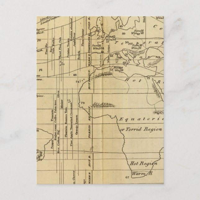 Isothermal chart postcard (Front)