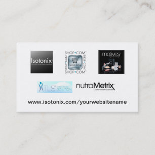 Isotonix distributor business card