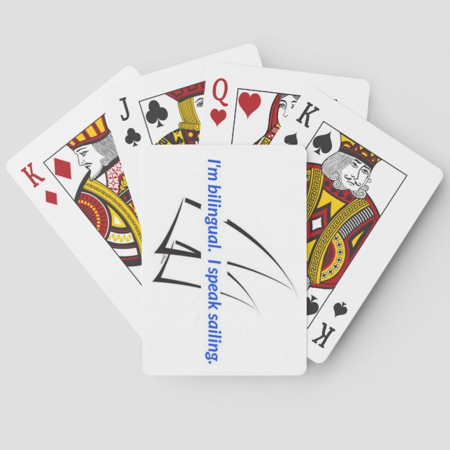 iSpeakSailing "Bilingual" Playing Cards (Back)