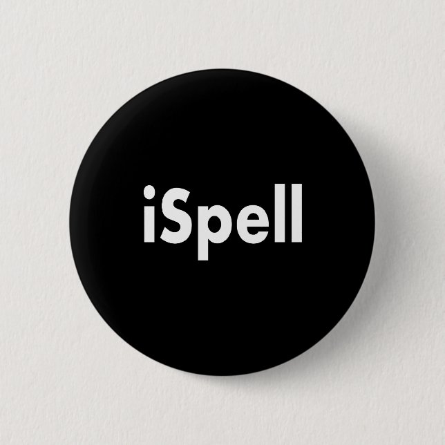iSpell Pinback Button (Front)