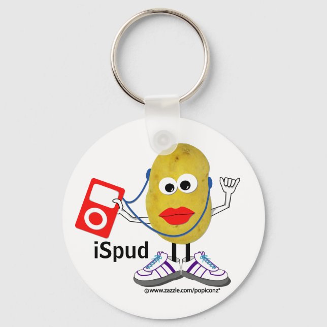 'ispud' humorous parody Keychain (Front)