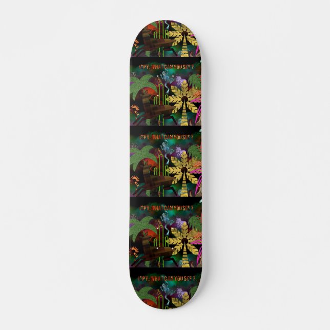 ISPY: TOTALLY WILD THINGS. SKATEBOARD DECK (Front)