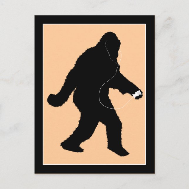 iSquatch (Change Background Color) Postcard (Front)