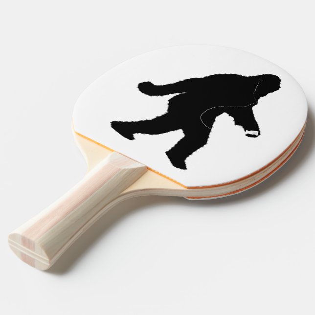 iSquatch ( Customize Background Color) Ping-Pong Paddle (Front Angle)