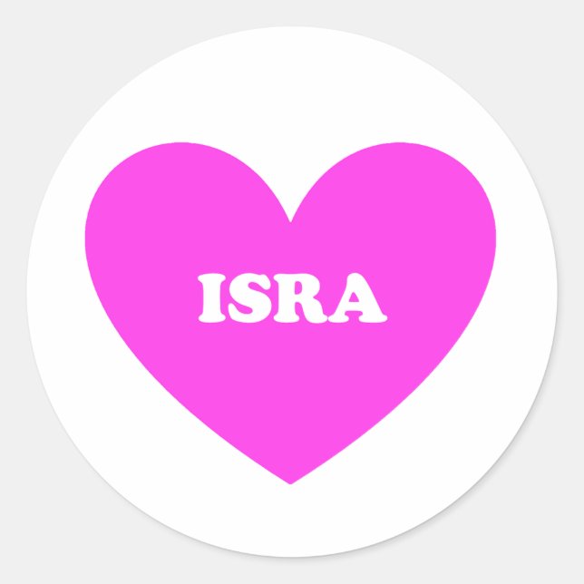 Isra Classic Round Sticker (Front)