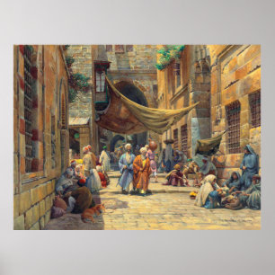 " Israel: 19. Jh. Jerusalem - König David Straße Poster