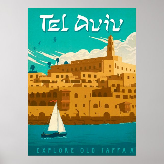 " Israel: 2021/heute Tel Aviv - Sommer Reise ... Poster (Front)