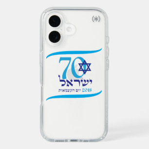 Israel 70 Anniversary Independence Day logo 2018 iPhone 16 Case