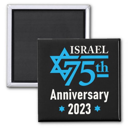 Israel 75th Anniversary Jewish State Magnet