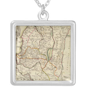 Israel and Palestine 2 Silver Plated Necklace