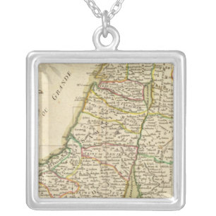 Israel and Palestine 3 Silver Plated Necklace
