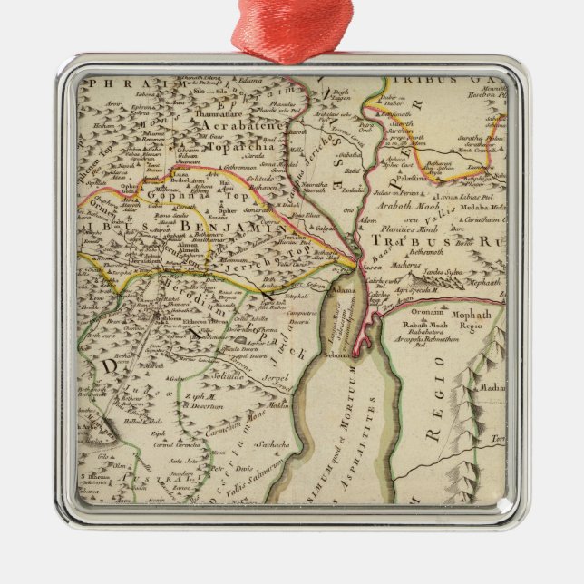 Israel and Palestine Metal Ornament (Front)