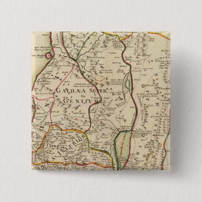 Israel and Palestine Pinback Button (Front)