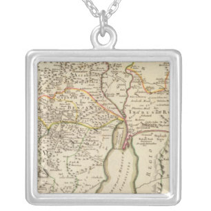 Israel and Palestine Silver Plated Necklace