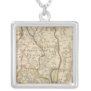 Israel and Palestine Silver Plated Necklace