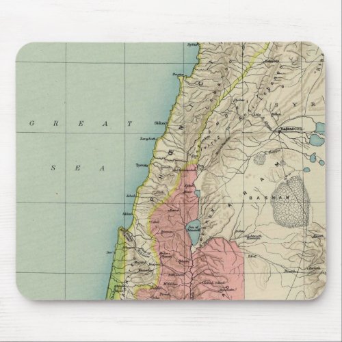 Israel Antique Map Mouse Pad