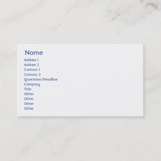 Israel - Business Card (Front)