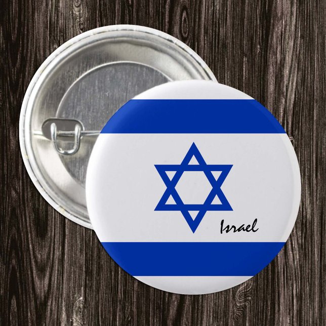 Israel button, patriotic Israeli Flag fashion Button (Creator Uploaded)