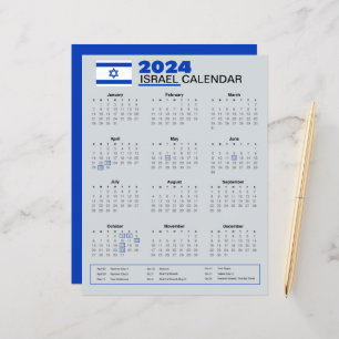 Israel Calendar 2024 Holidays & Observances