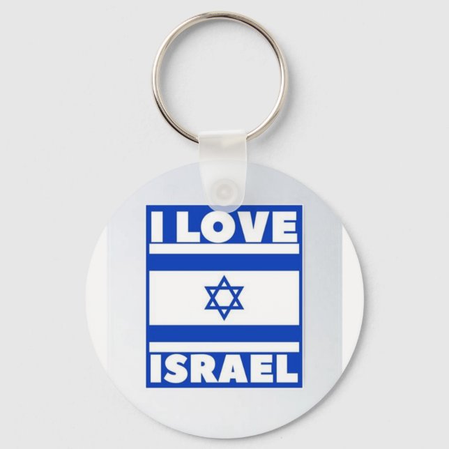 Israel Chai collar Keychain (Back)