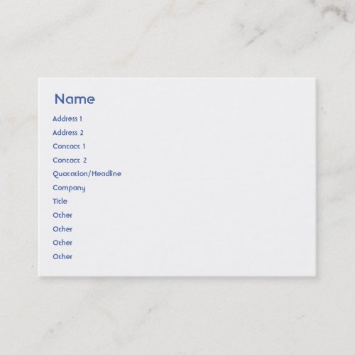 Israel - Chubby Business Card