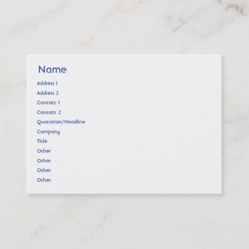 Customizable Israel - Chubby Business Card