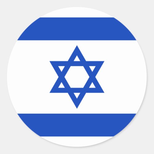 israel classic round sticker