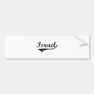 Israel Classic Style Name Bumper Sticker