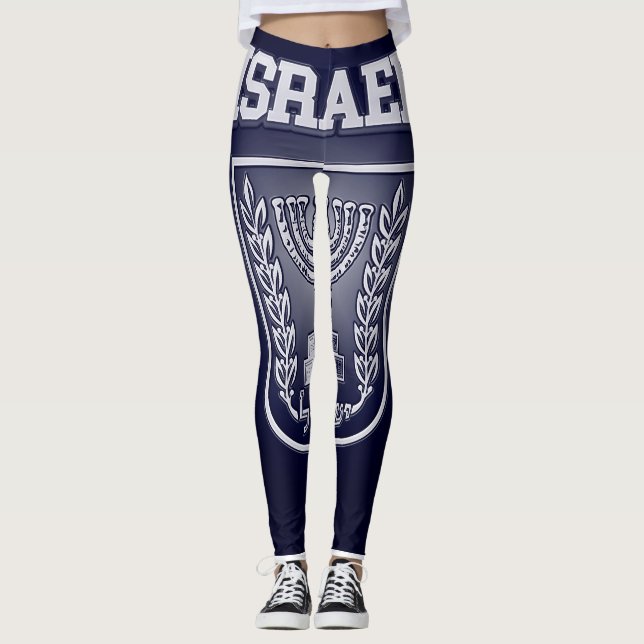 Israel Coat of Arms Leggings (Front)