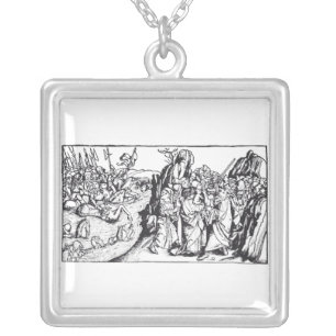 Israel crosses the Red Sea Silver Plated Necklace