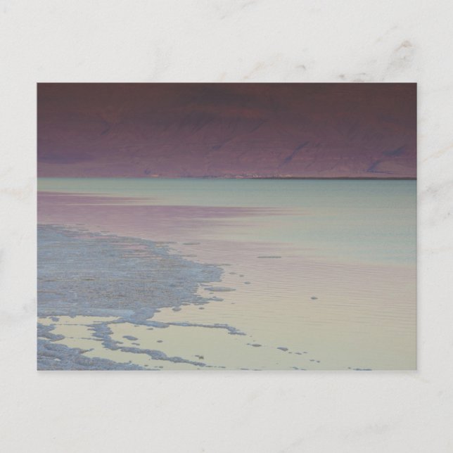 Israel, Dead Sea, Ein Bokek, Dead Sea, dusk Postcard (Front)