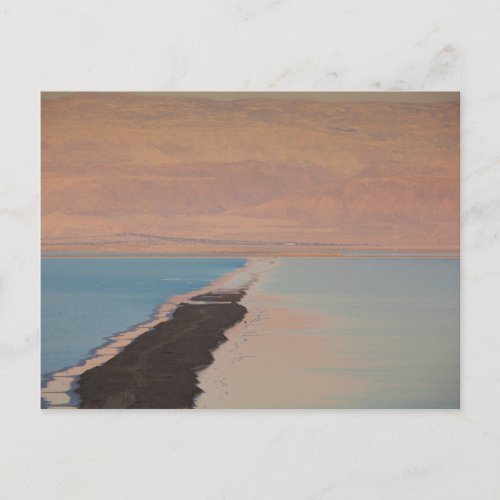 Israel Dead Sea Ein Bokek Dead Sea dusk Postcard
