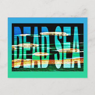 israel dead sea postcard