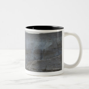 Israel, Dead Sea, rock formations Two-Tone Coffee Mug