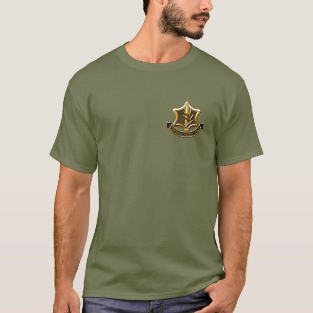 Israel Defense Forces Idf Army Military men Logo T-Shirt (Front)