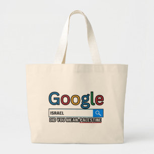 israel did you mean Palestine research graghic tee Large Tote Bag