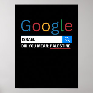 israel did you mean Palestine research graghic tee Poster