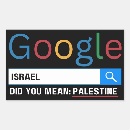 israel did you mean Palestine research graghic tee Rectangular Sticker