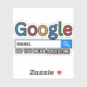 israel did you mean Palestine research graghic tee Sticker