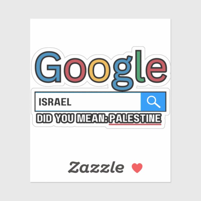 israel did you mean Palestine research graghic tee Sticker (Sheet)