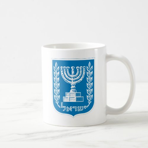 israel emblem coffee mug