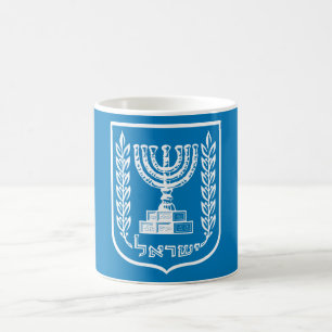 israel emblem coffee mug