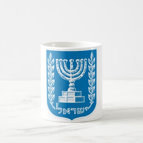 israel emblem coffee mug