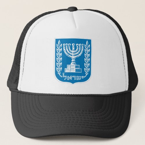 israel emblem trucker hat