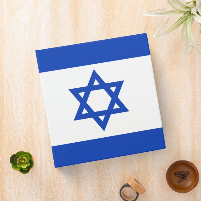 Israel flag 3 ring binder (In Situ)