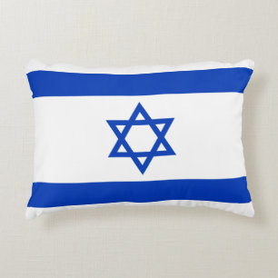 Israel Flag Accent Pillow